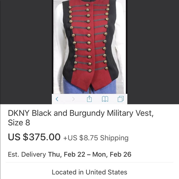 Vintage 90’s DKNY Military Vest 😍 - Picture 7 of 7